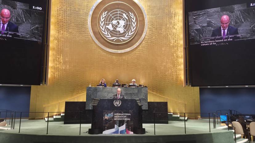Discurso del secretario de Estado del Ministerio de Asuntos Exteriores, encargado de la comunidad nacional en el extranjero, el Sr. Sofiane Chaib, en Nueva York