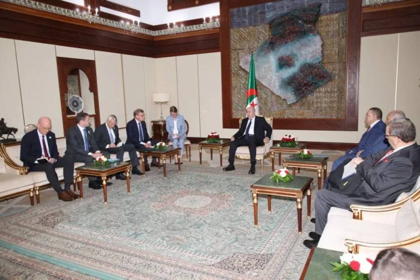 Presidente de la República , Abdelmadjid Tebboune recibe al ministro de Asuntos Exteriores de Alemania